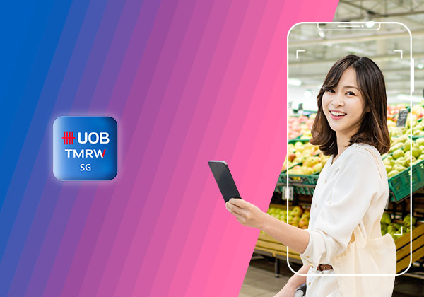 /Scan to pay and get S$5 cashback on groceries weekly