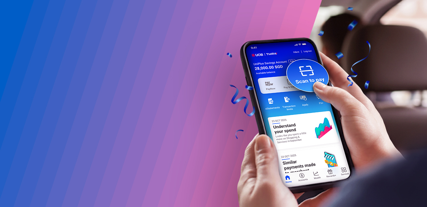 Every ride’s more rewarding with UOB TMRW