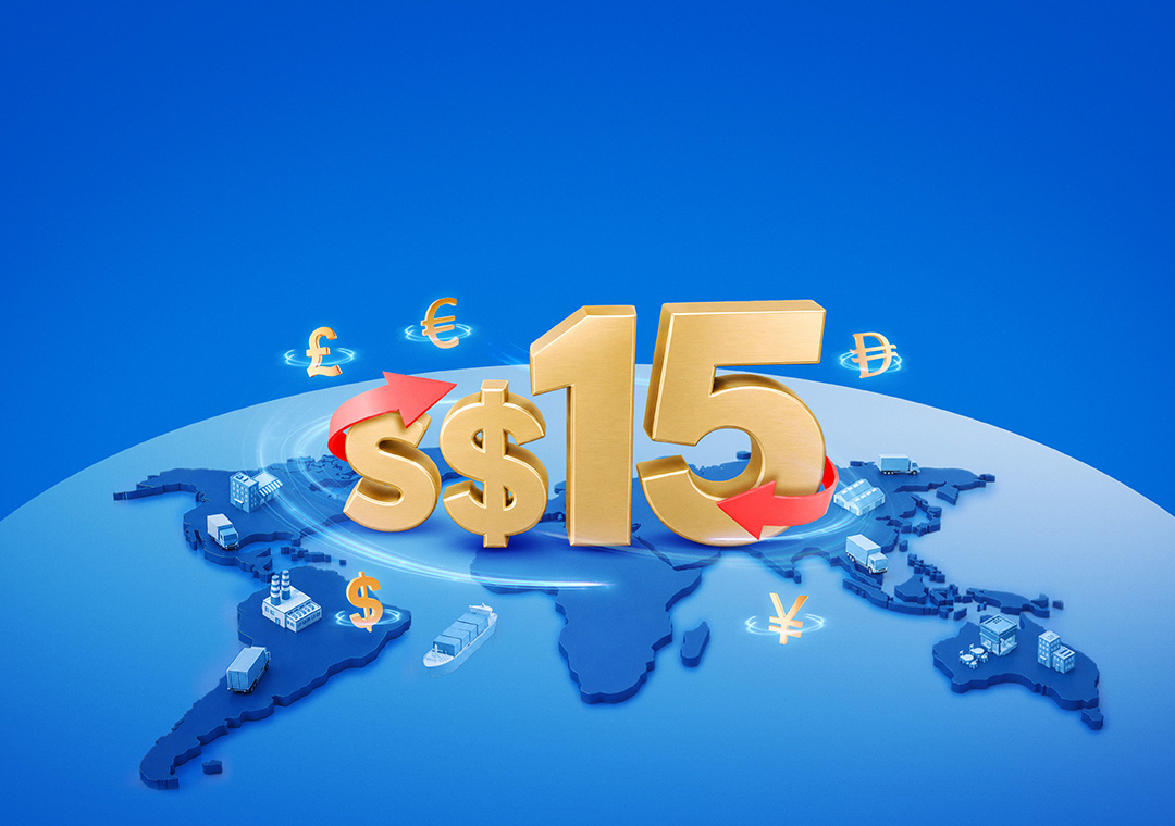 S$15 only for telegraphic transfers with UOB eBusiness Account