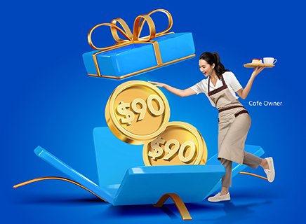 Connect to UOB90 rewards for your business