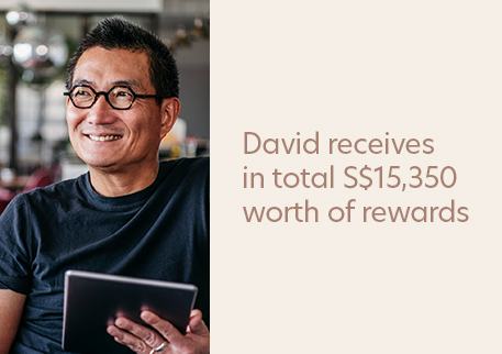 Receive S$15,350 worth of rewards