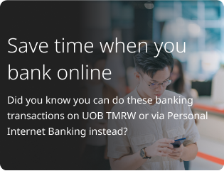 Save time when you bank online