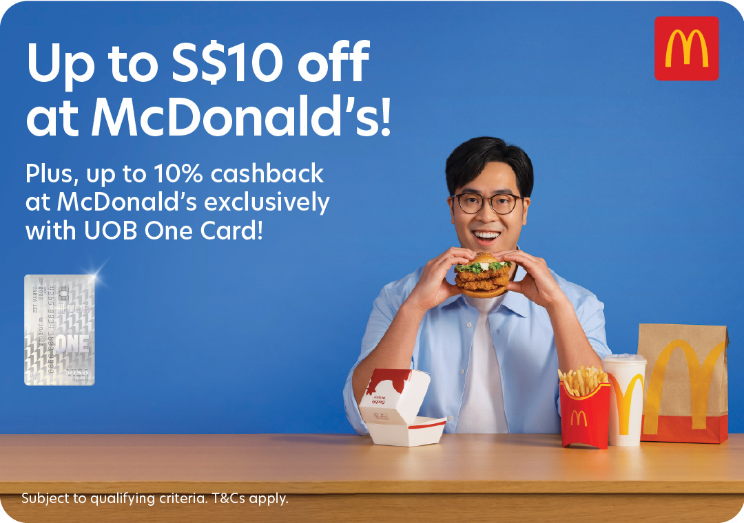 School Holiday Exclusive: S$6 off at McDonald’s, S$10 off McDelivery & more