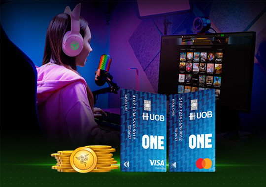 Enjoy 5% cashback at Razer Gold and RazerStore, and get S$70 worth of gifts when you apply for UOB One Debit Card & UOB One Account!