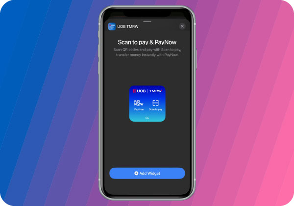 Pay faster with the new UOB TMRW widget