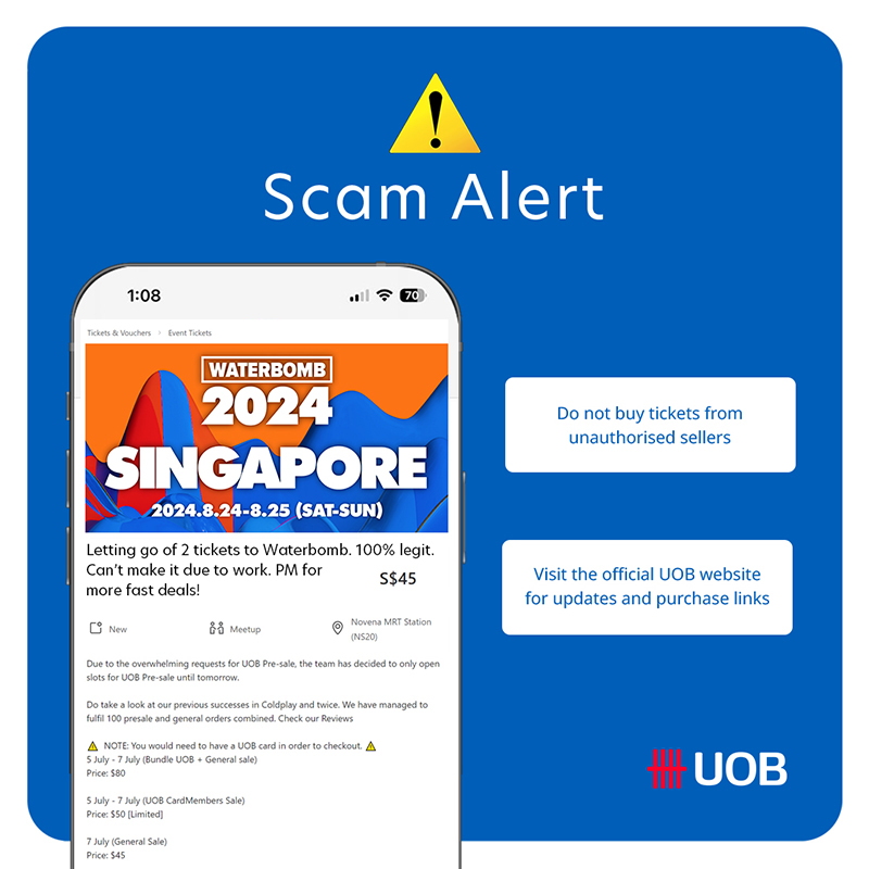 Fake Tickets E-commerce Scam