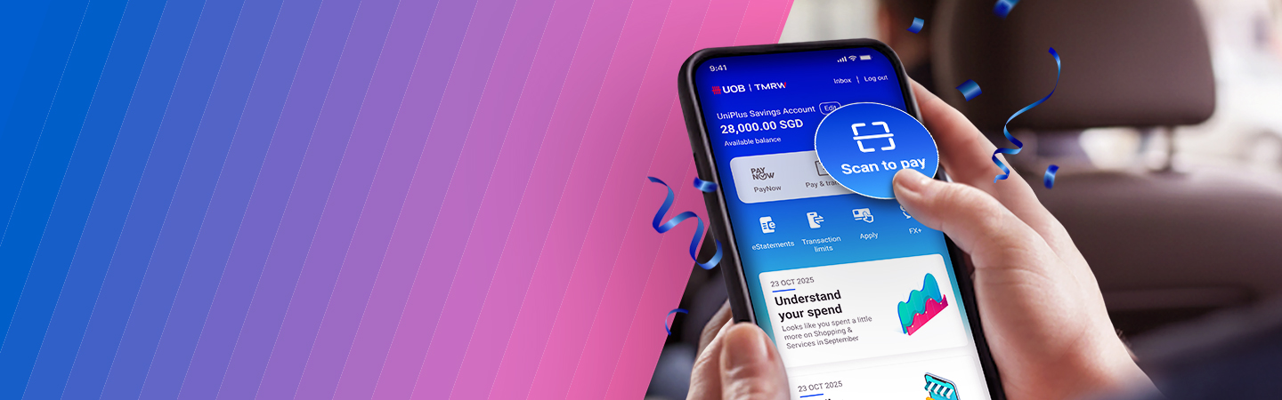 Your taxi ride just got more rewarding with UOB TMRW