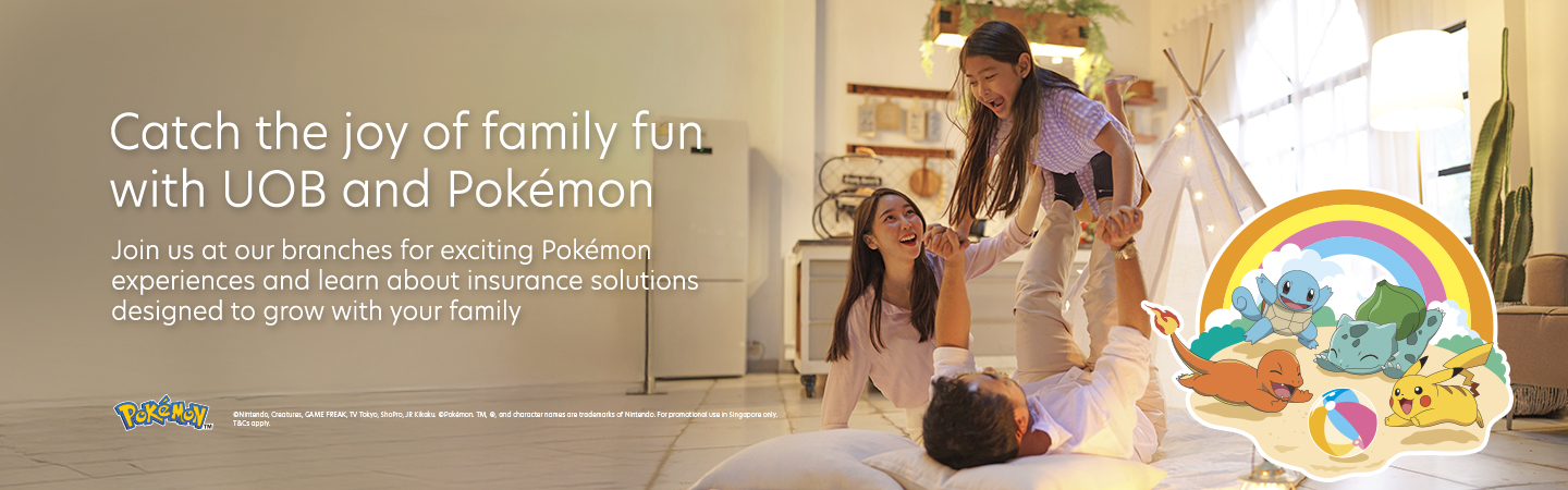 Catch the joy of family fun with UOB and Pokémon