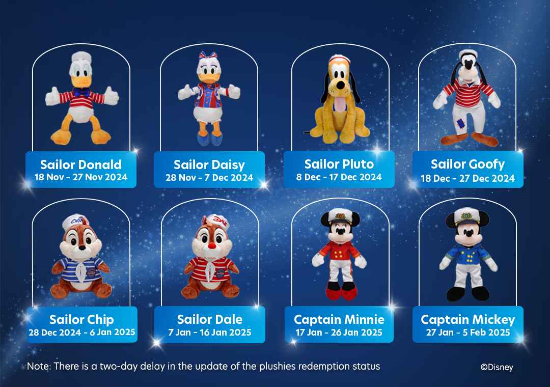 Spend and Collect: Take home exclusive Captain Mickey and friends plushies