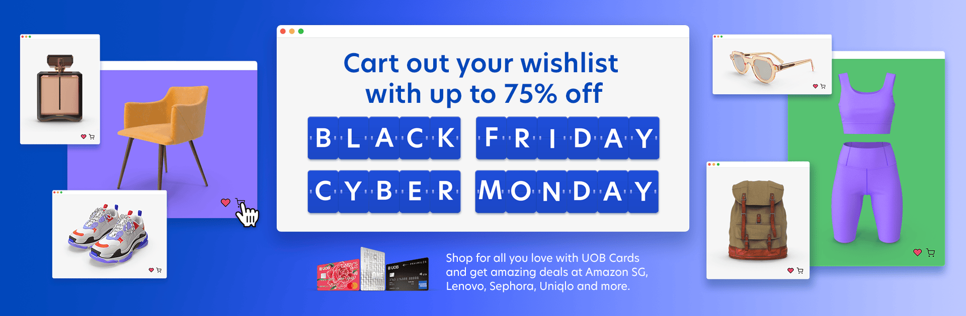 Cart out your wishlist with up to 75% off this Black Friday Cyber Monday